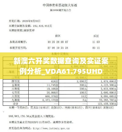 新澳六开奖数据查询及实证案例分析_VDA61.795UHD