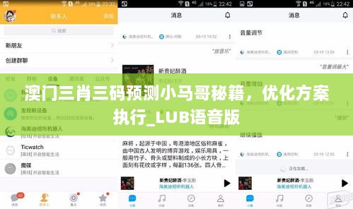 澳门三肖三码预测小马哥秘籍，优化方案执行_LUB语音版