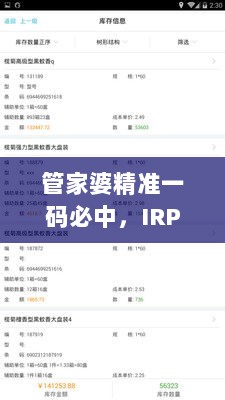 管家婆精准一码必中，IRP62.337模块版高效规划方案