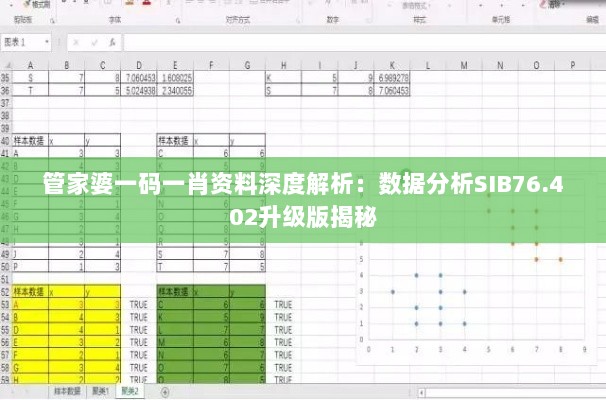 管家婆一码一肖资料深度解析：数据分析SIB76.402升级版揭秘