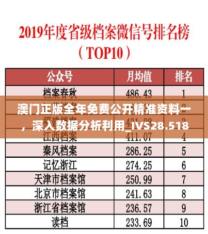 澳门正版全年免费公开精准资料一，深入数据分析利用_IVS28.518快捷版