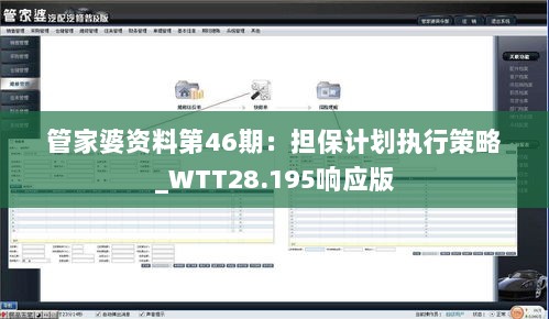 管家婆资料第46期：担保计划执行策略_WTT28.195响应版