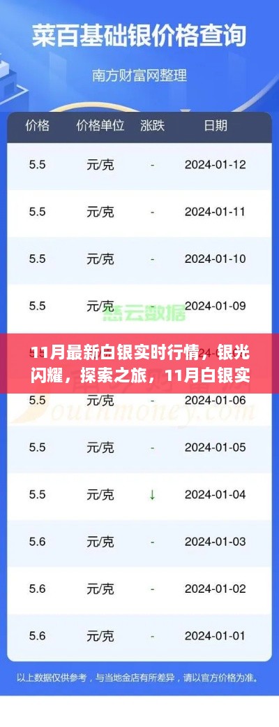 11月白银行情探索之旅，实时银光闪耀的心灵之旅