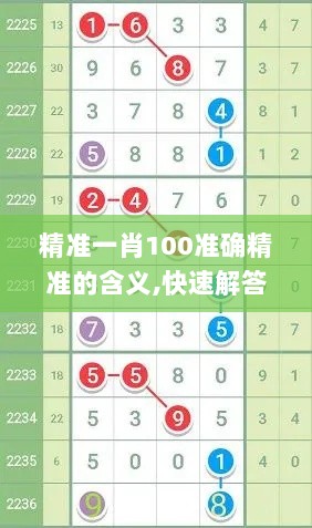 精准一肖100准确精准的含义,快速解答方案实践_MQU36.156共鸣版