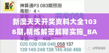 新澳天天开奖资料大全1038期,精炼解答解释实施_BAX5.75.37普及版