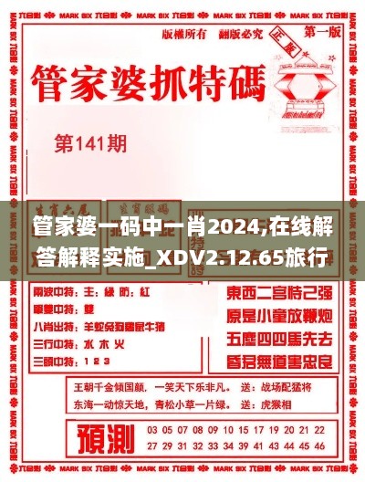 管家婆一码中一肖2024,在线解答解释实施_XDV2.12.65旅行版