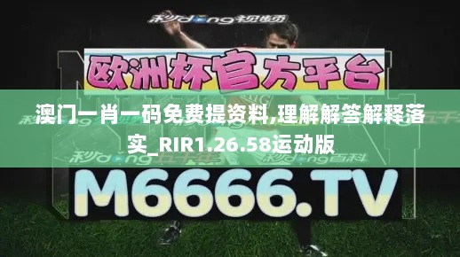 澳门一肖一码免费提资料,理解解答解释落实_RIR1.26.58运动版