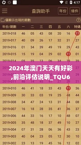 2024年澳门天天有好彩,前沿评估说明_TQU6.40.87绝版