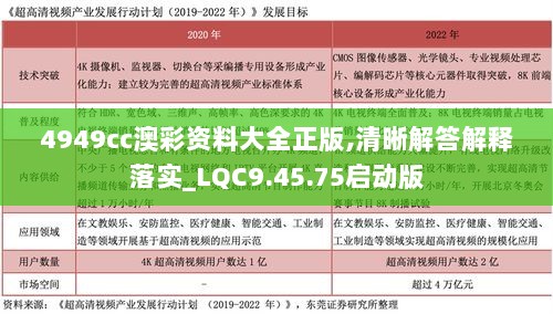 4949cc澳彩资料大全正版,清晰解答解释落实_LQC9.45.75启动版