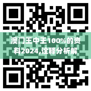 澳门王中王100%的资料2024,诠释分析解析_IQZ6.49.64尊享版