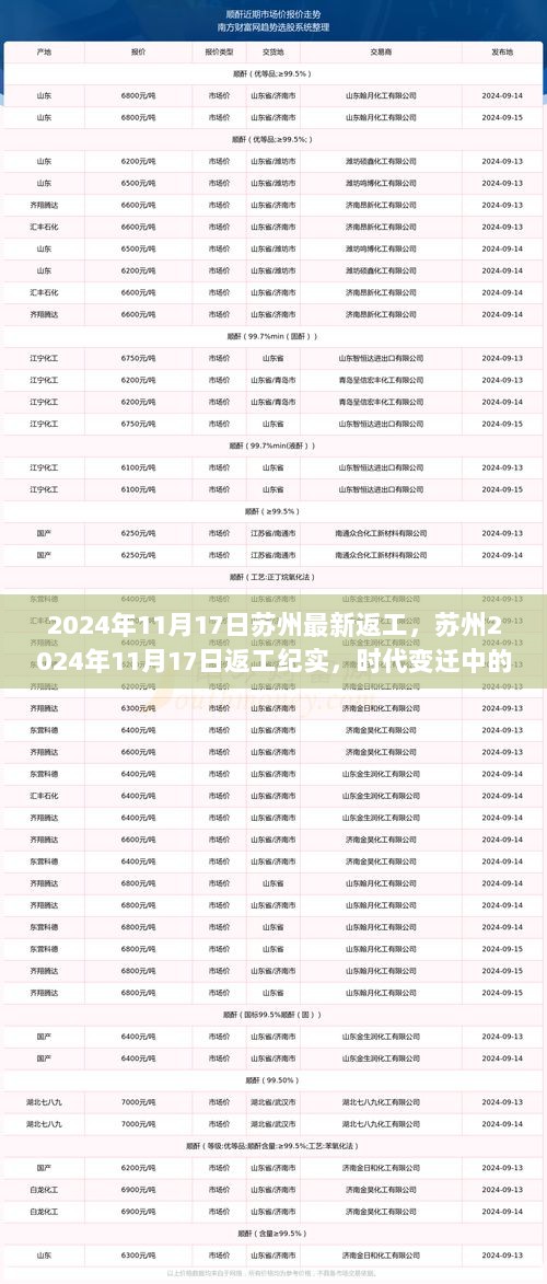 苏州2024年11月17日返工纪实，时代变迁中的新篇章