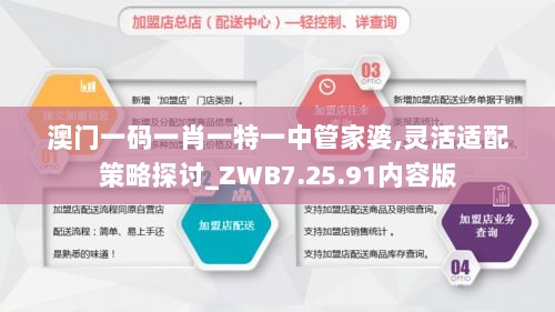 澳门一码一肖一特一中管家婆,灵活适配策略探讨_ZWB7.25.91内容版