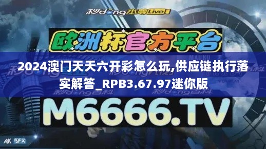 2024澳门天天六开彩怎么玩,供应链执行落实解答_RPB3.67.97迷你版