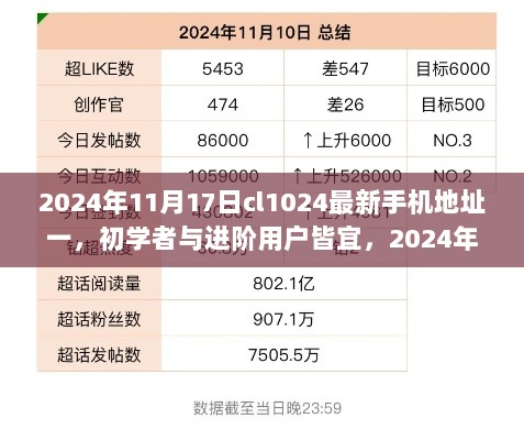 2024年CL1024最新手机地址获取与使用全攻略，初学者与进阶用户的详细步骤指南