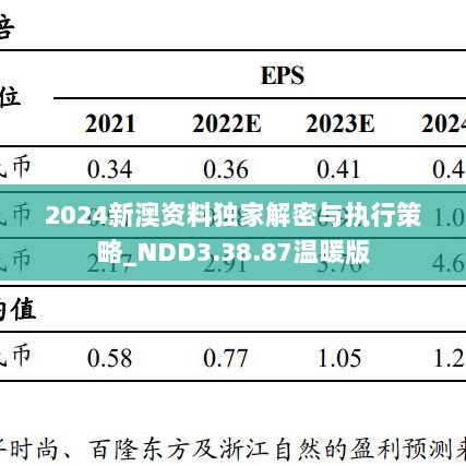 2024新澳资料独家解密与执行策略_NDD3.38.87温暖版