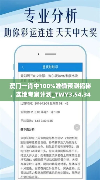 澳门一肖中100%准确预测揭秘，实地考察计划_TWY3.54.34黑科技版