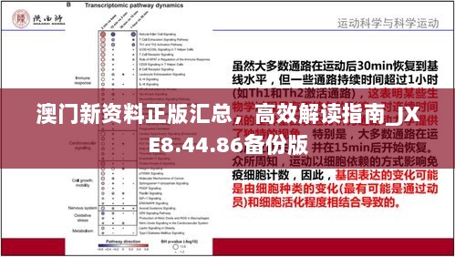 澳门新资料正版汇总，高效解读指南_JXE8.44.86备份版