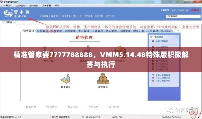 精准管家婆7777788888，VMM5.14.48特殊版积极解答与执行