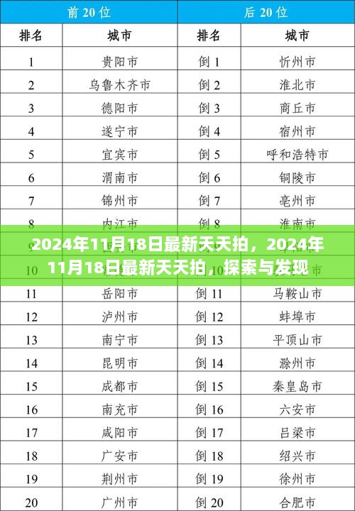 2024年11月18日最新天天拍，探索与发现的奇妙之旅