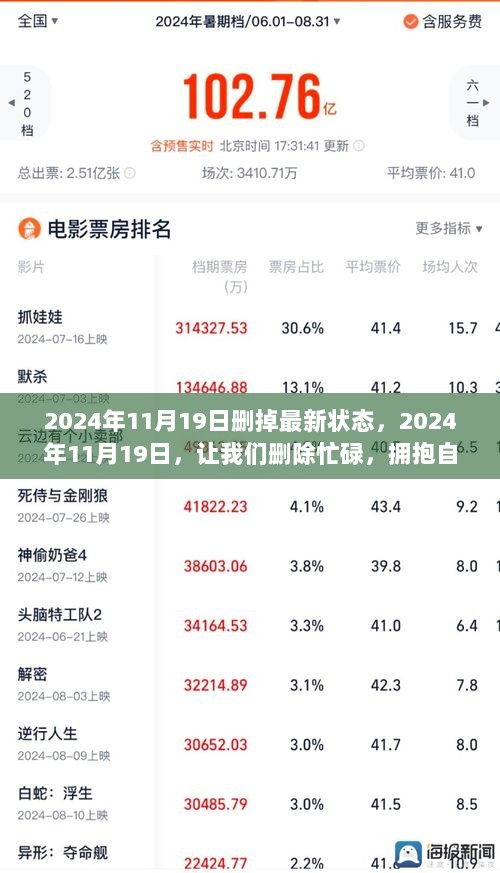 2024年11月19日，删除忙碌，拥抱自然的宁静