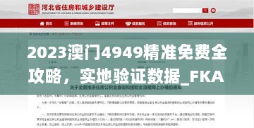 2023澳门4949精准免费全攻略，实地验证数据_FKA7.80.79习惯版