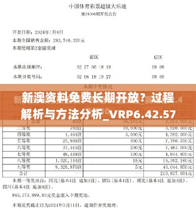 新澳资料免费长期开放？过程解析与方法分析_VRP6.42.57动态版