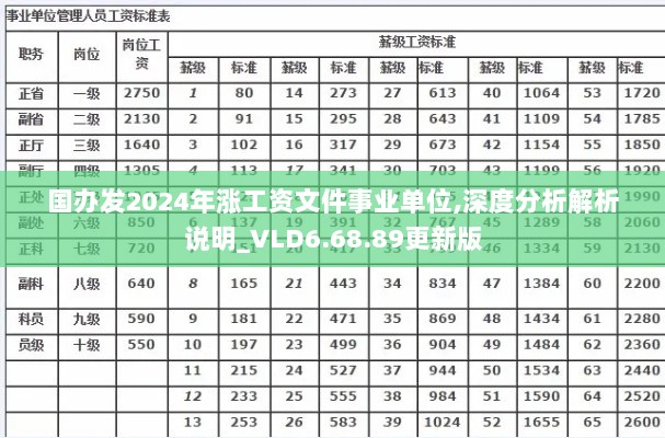 国办发2024年涨工资文件事业单位,深度分析解析说明_VLD6.68.89更新版