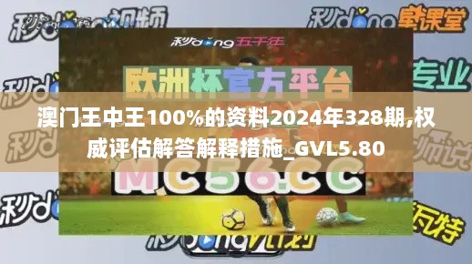 澳门王中王100%的资料2024年328期,权威评估解答解释措施_GVL5.80