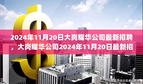 大岗耀华公司2024年11月20日最新招聘信息