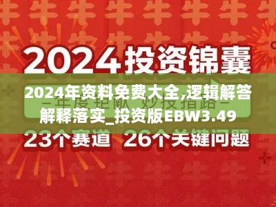 2024年资料免费大全,逻辑解答解释落实_投资版EBW3.49