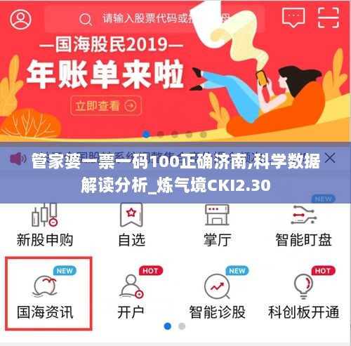 管家婆一票一码100正确济南,科学数据解读分析_炼气境CKI2.30