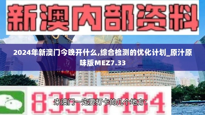 2024年新澳门今晚开什么,综合检测的优化计划_原汁原味版MEZ7.33