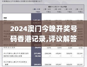 2024澳门今晚开奖号码香港记录,评议解答解析执行_连续版LTX5.28