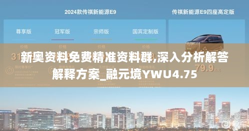 新奥资料免费精准资料群,深入分析解答解释方案_融元境YWU4.75