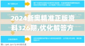 2024新奥精准正版资料326期,优化解答方案落实_HOD9.70