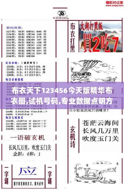 布衣天下123456今天版精华布衣图,试机号码,专业数据点明方法_JNK7.40