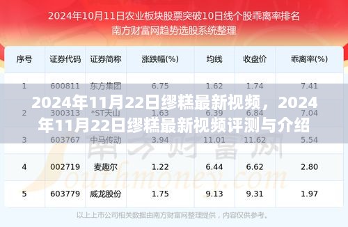 2024年11月22日缪糕最新视频评测与介绍