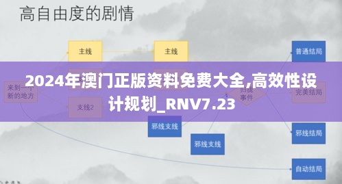 2024年澳门正版资料免费大全,高效性设计规划_RNV7.23