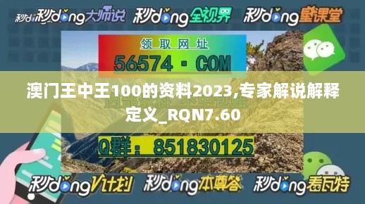 澳门王中王100的资料2023,专家解说解释定义_RQN7.60