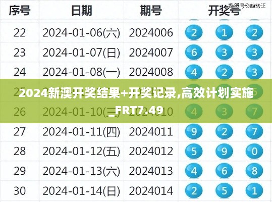 2024新澳开奖结果+开奖记录,高效计划实施_FRT7.49