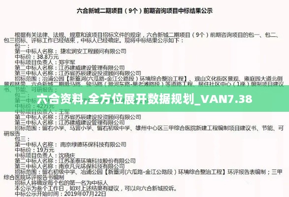 六合资料,全方位展开数据规划_VAN7.38