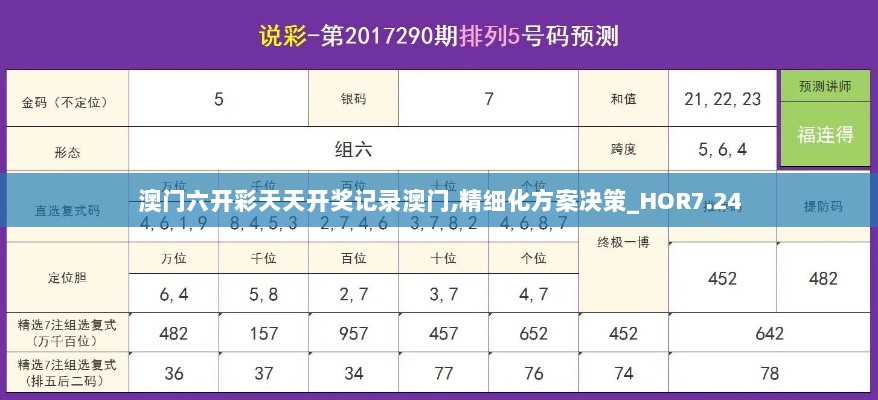 澳门六开彩天天开奖记录澳门,精细化方案决策_HOR7.24