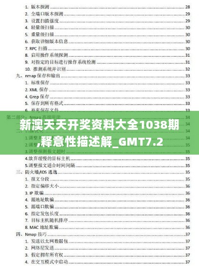 新澳天天开奖资料大全1038期,释意性描述解_GMT7.2