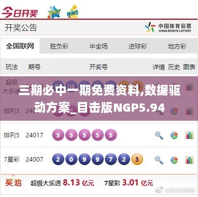 三期必中一期免费资料,数据驱动方案_目击版NGP5.94