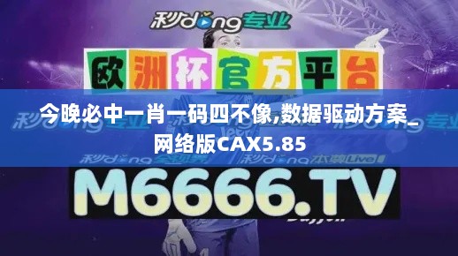 今晚必中一肖一码四不像,数据驱动方案_网络版CAX5.85