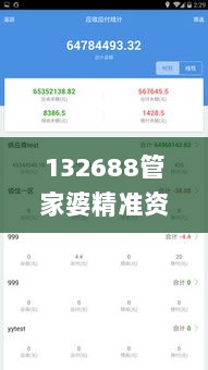 132688管家婆精准资料,多元化诊断解决_瞬间版JGJ5.2