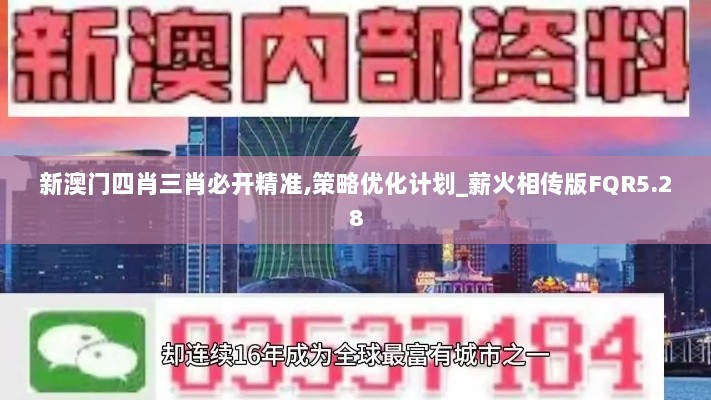 新澳门四肖三肖必开精准,策略优化计划_薪火相传版FQR5.28