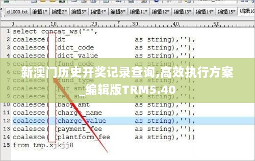 新澳门历史开奖记录查询,高效执行方案_编辑版TRM5.40