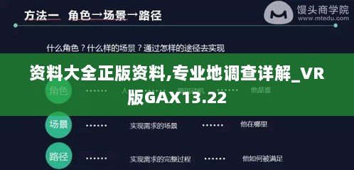 资料大全正版资料,专业地调查详解_VR版GAX13.22