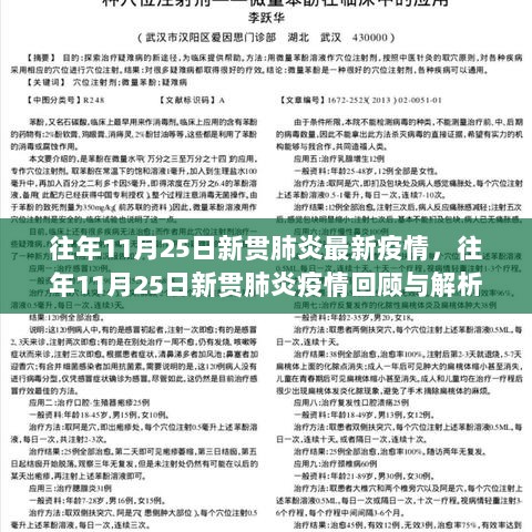 往年11月25日新冠肺炎疫情回顾与解析